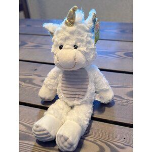 Plush Unicorn Toy With Rattle & Crinkle Ears By Spark Create Imagine  White & Go